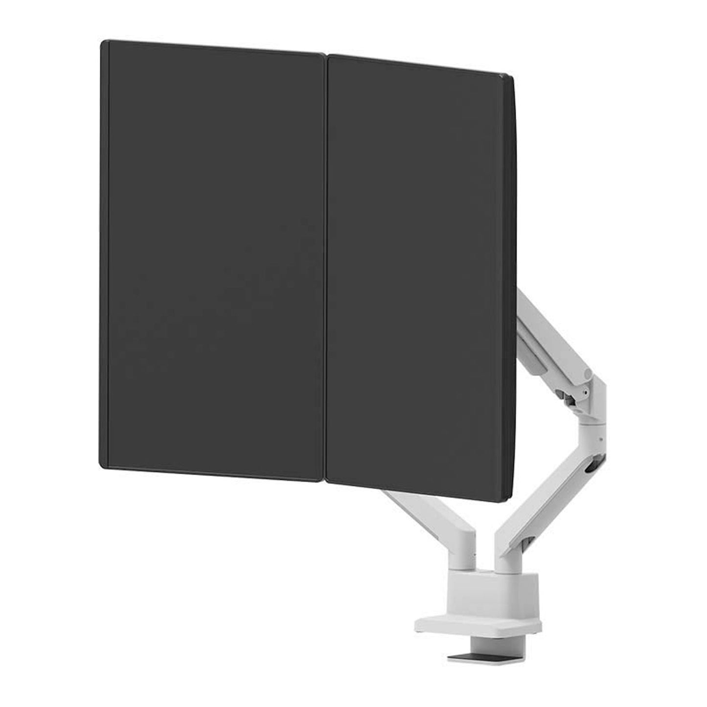 Neomounts Monitor-Halterung weiß für 2 Monitore, Tischklemme, Tischbohrung | DS70-250WH2