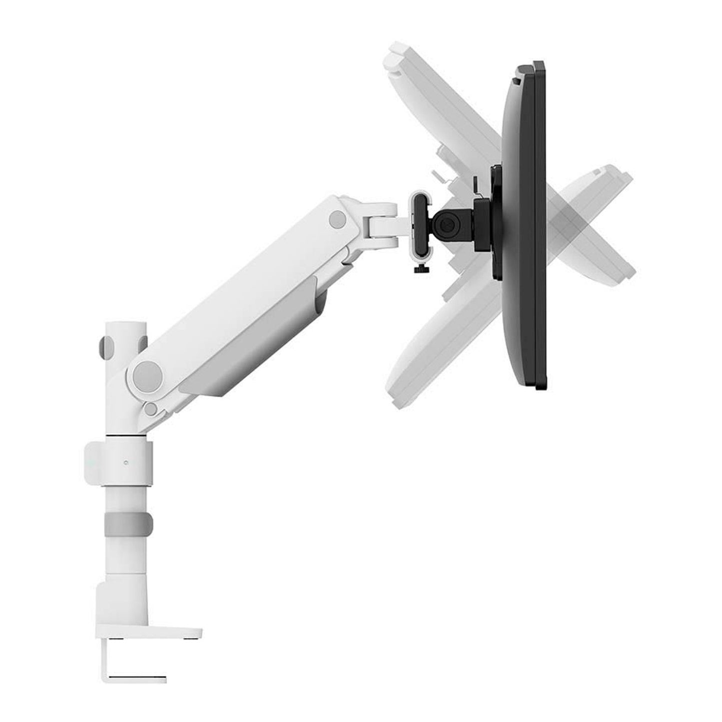 Neomounts Monitor-Halterung weiß für 2 Monitore, Tischklemme, Tischbohrung | DS65S-950WH2