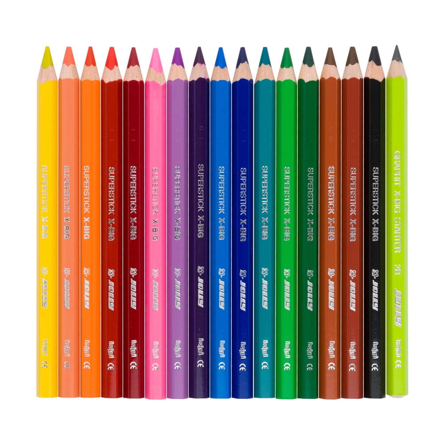 sax design X-BIG Buntstifte farbsortiert | 3099-0131 | 1 Pack = 17 St.