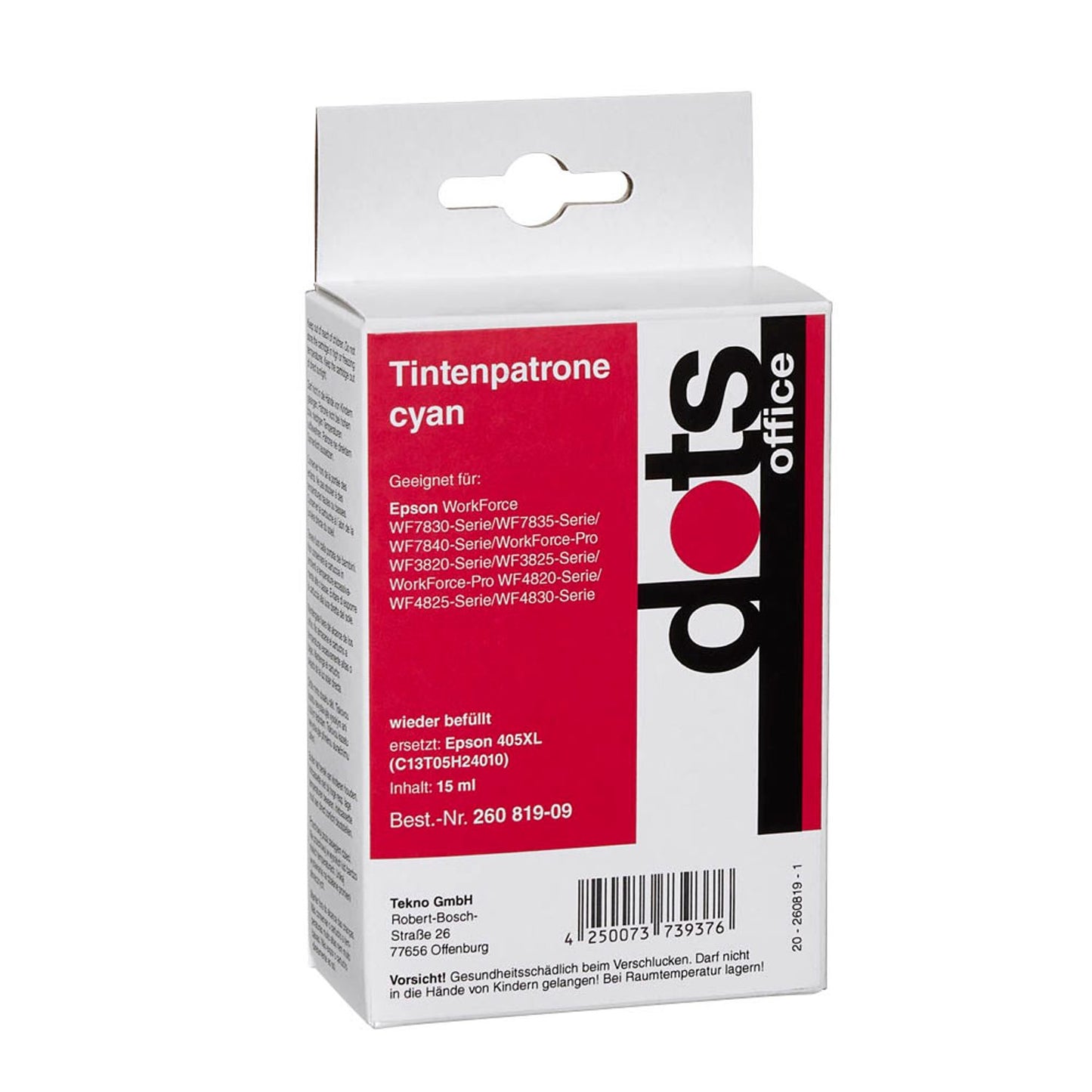dots cyan Druckerpatrone kompatibel zu EPSON 405XL C | 1656,4003-DOTS