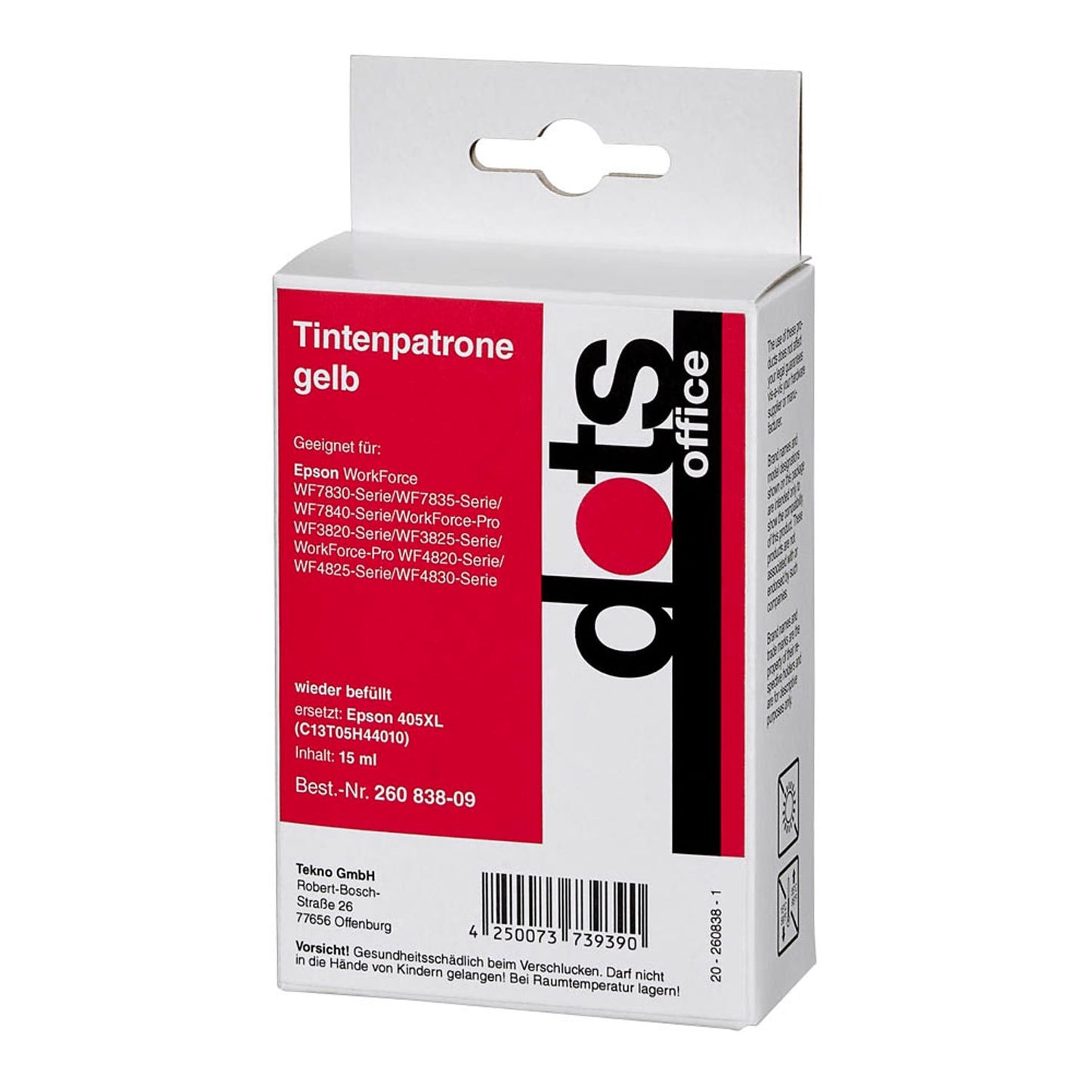 dots gelb Druckerpatrone kompatibel zu EPSON 405XL Y | 1656,4009-DOTS