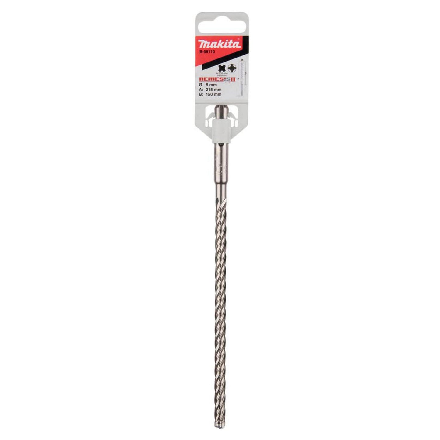 makita NEMESIS II Hammerbohrer, Ø 8,0 mm | B-58110