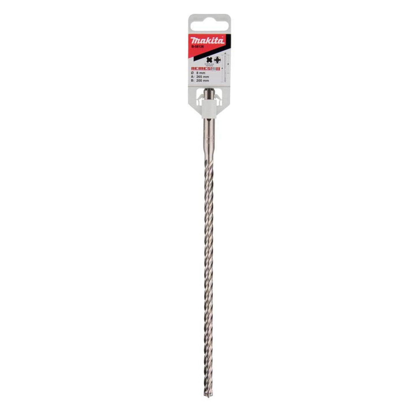 makita NEMESIS II Hammerbohrer, Ø 8,0 mm | B-58126