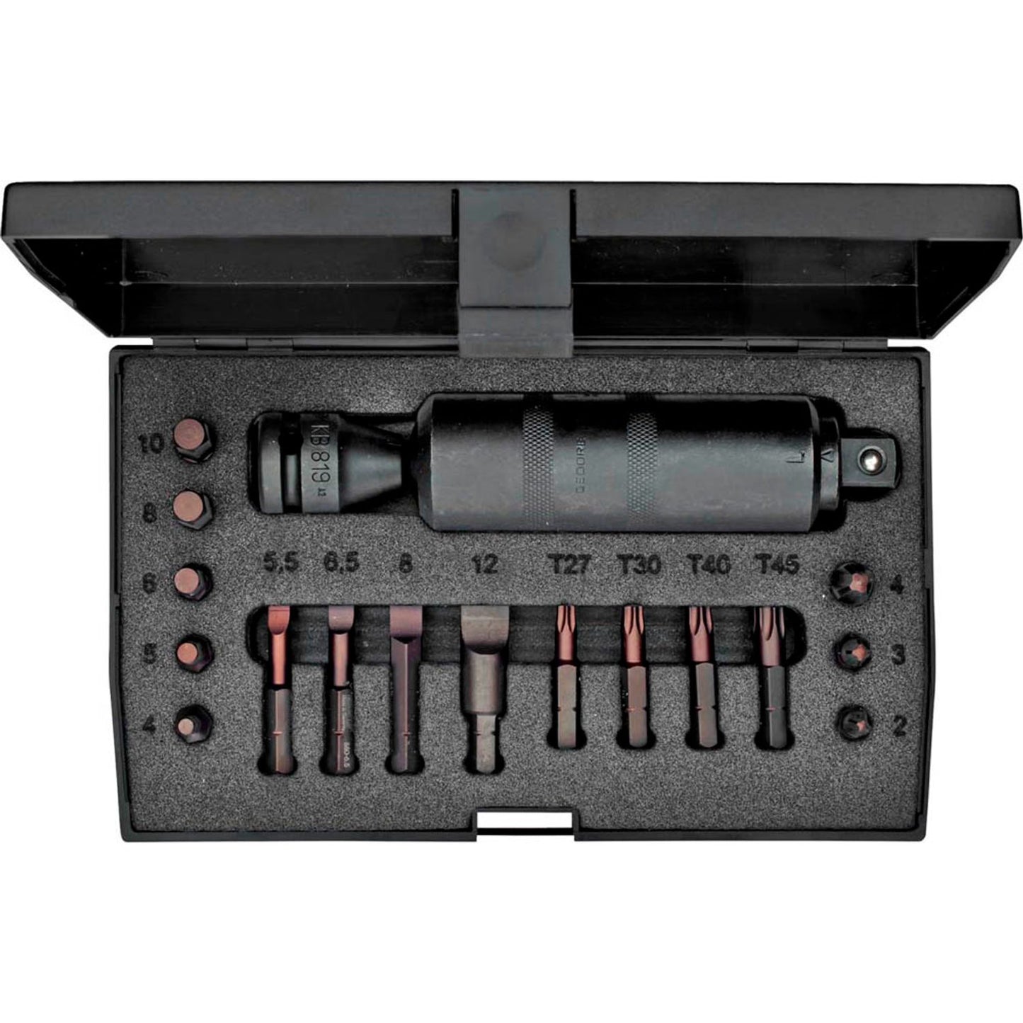 GEDORE Schraubenausdreher-Set K 1900-018 18-teilig | 6654600