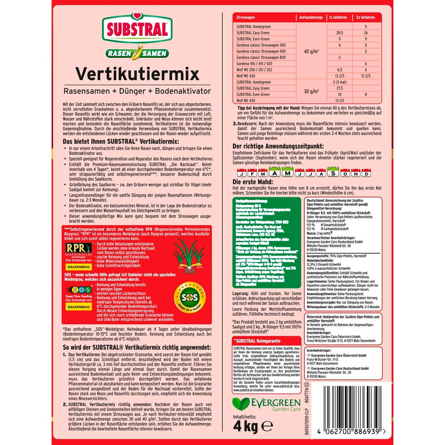 SUBSTRAL® Vertikutiermix 4,0 kg | 86931