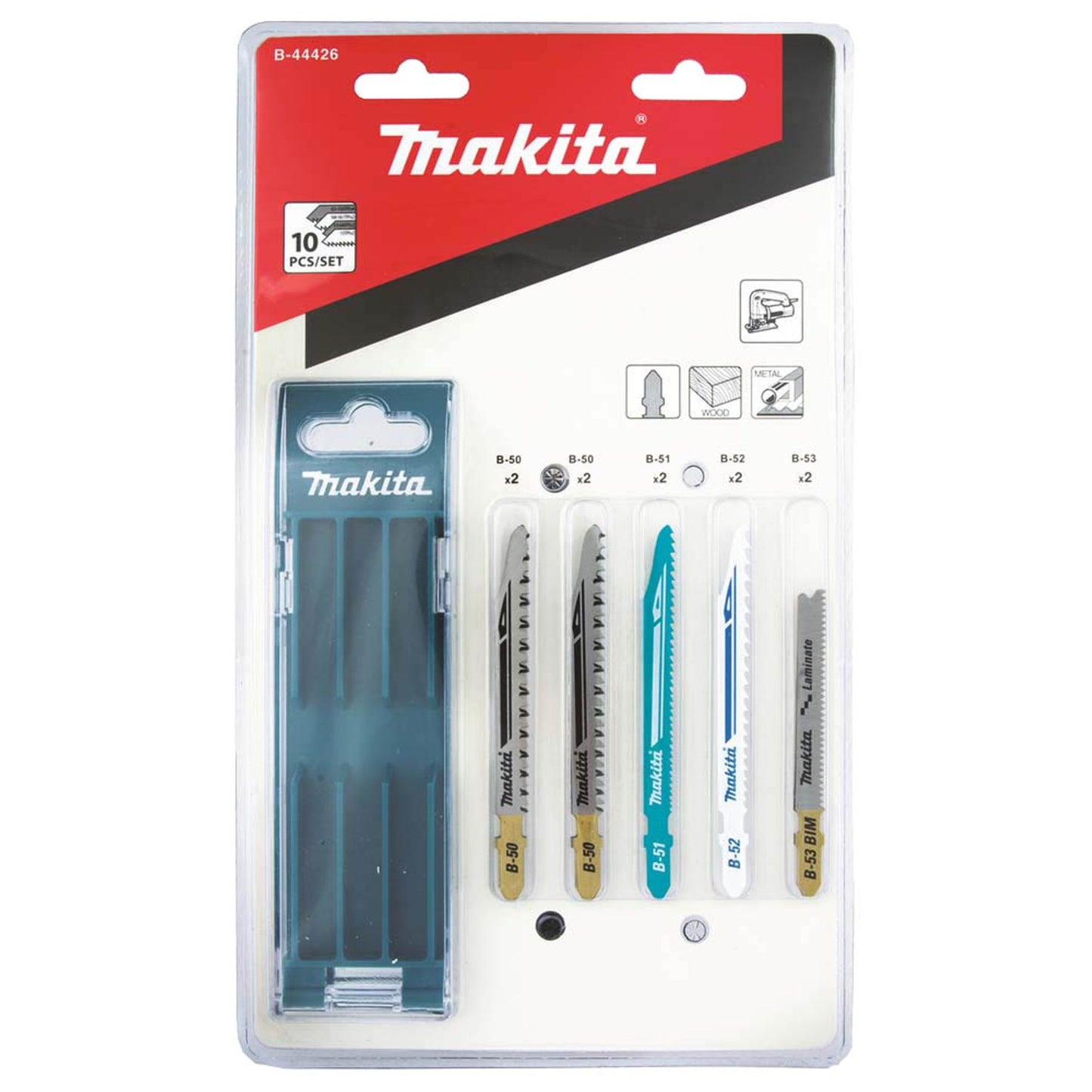 makita Stichsägeblätter-Set 10-teilig | B-44426