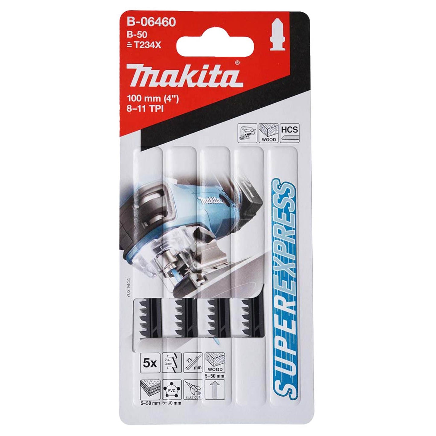 makita Stichsägeblätter | B-06460 | 1 Pack = 5 St.
