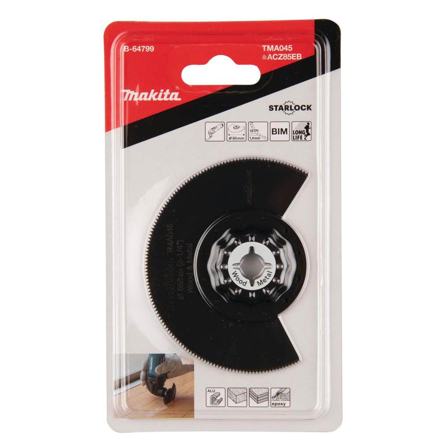 makita Segmentsägeblatt 85,0 mm | B-64799