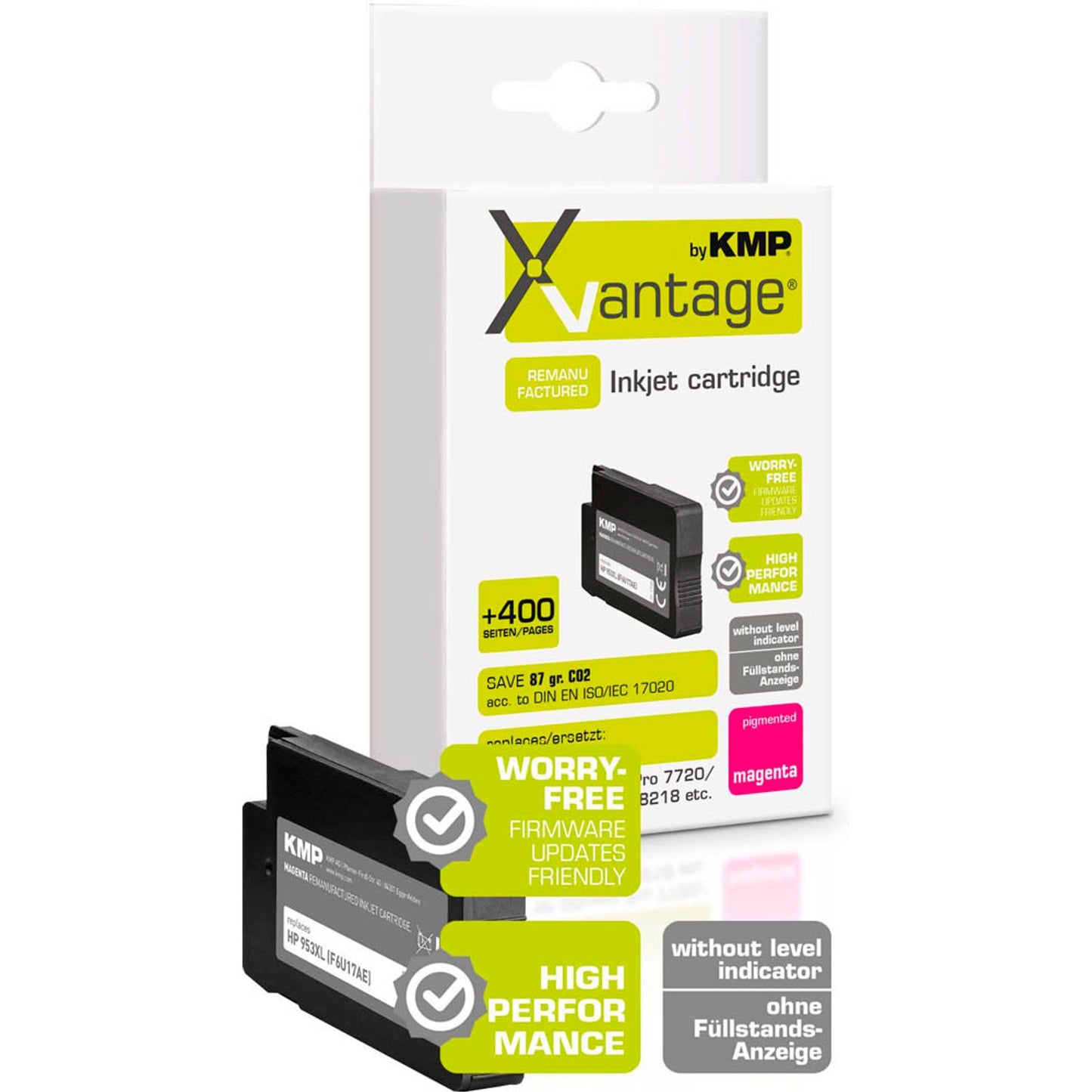 KMP XVantage® magenta pigmentiert Druckerpatrone kompatibel zu HP 953XL (F6U17AE) | 1748,4086
