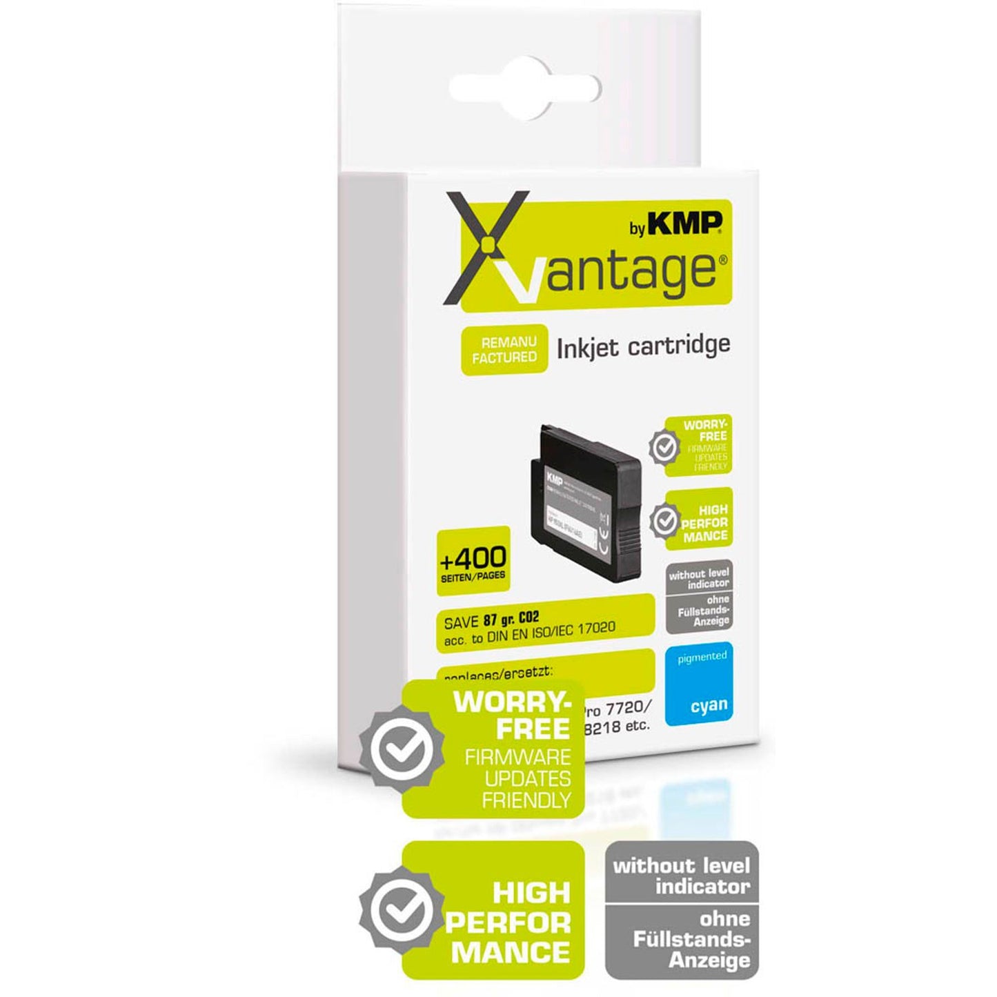 KMP XVantage® cyan pigmentiert Druckerpatrone kompatibel zu HP 953XL (F6U16AE) | 1748,4083