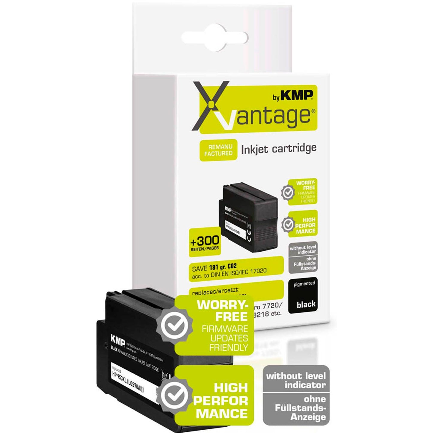 KMP XVantage® schwarz pigmentiert Druckerpatrone kompatibel zu HP 953XL (L0S70AE) | 1747,4081