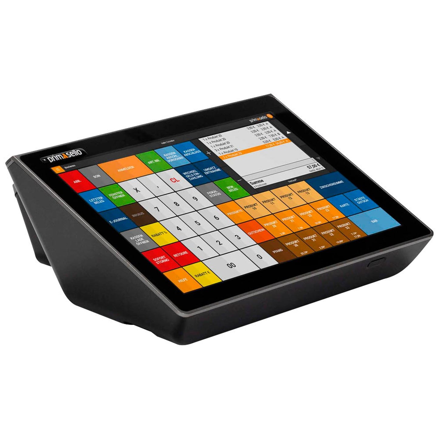 primasello Registrierkasse X340 inkl. TSE-Lizenz und Programmierung schwarz | X340-DE