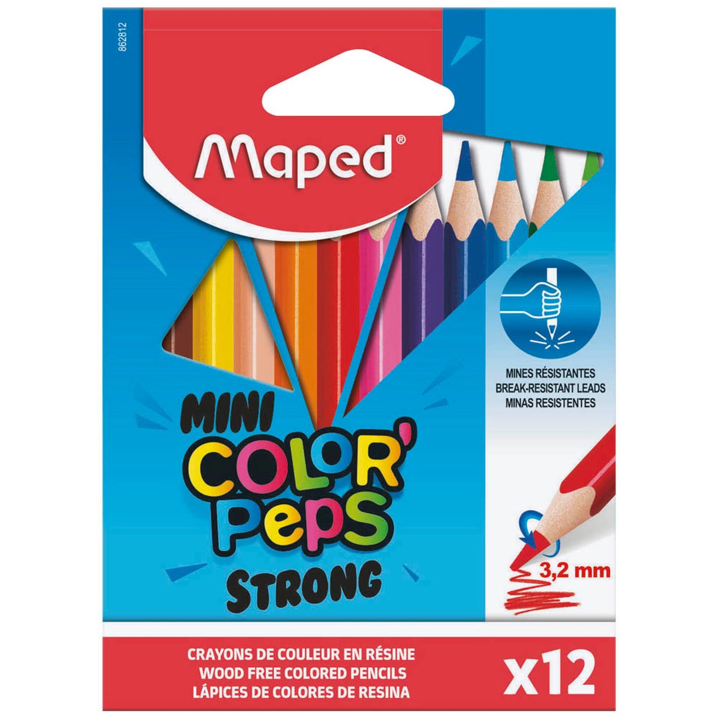 maped COLOR'PEPS STRONG Buntstifte farbsortiert | 862812 | 1 Pack = 12 St.