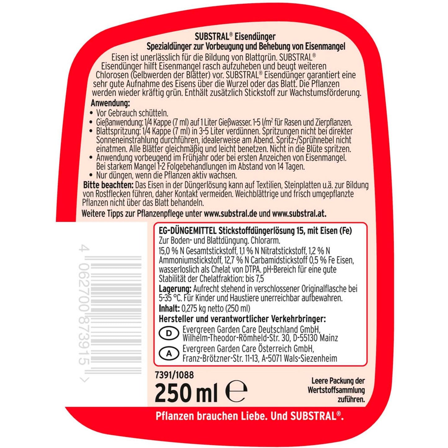 SUBSTRAL® Eisendünger 250,0 ml | 7391