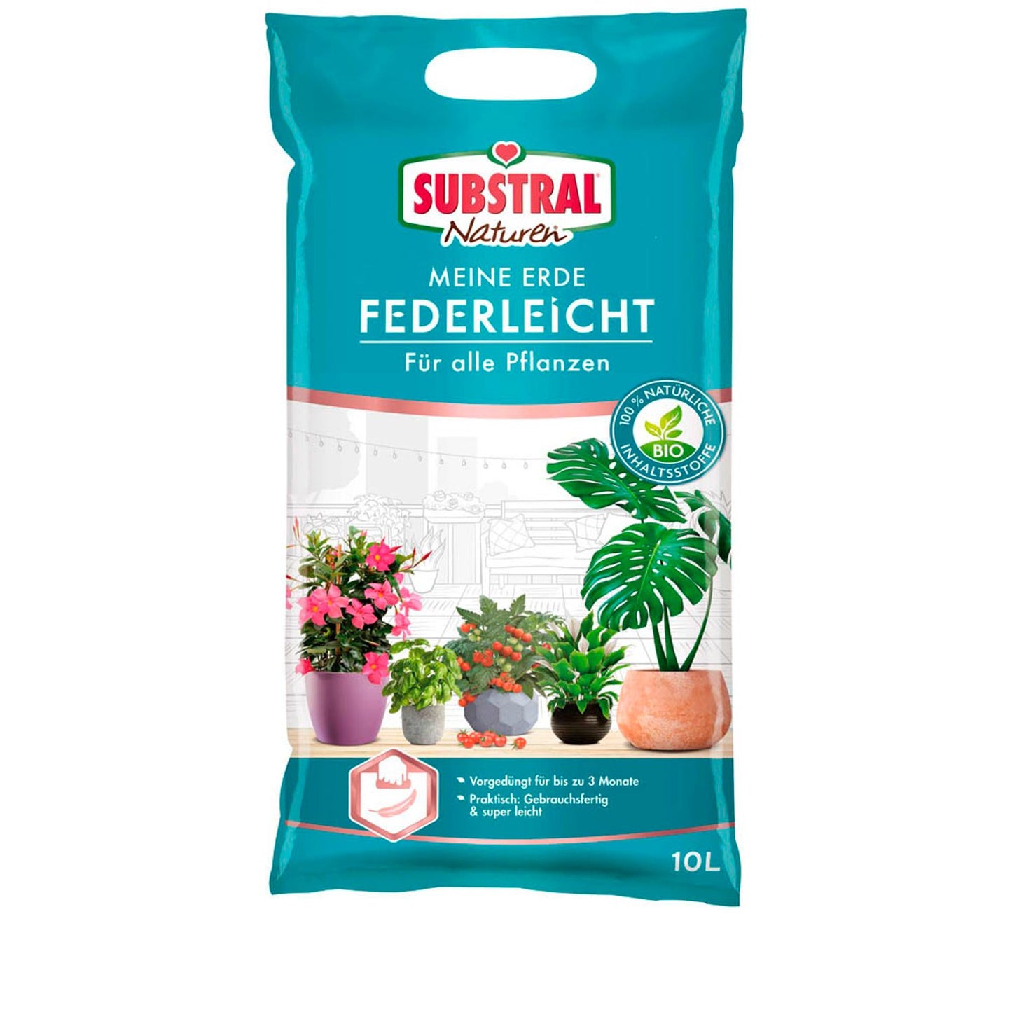 SUBSTRAL® Naturen® Meine Erde Federleicht Universalerde 10,0 l | 12130
