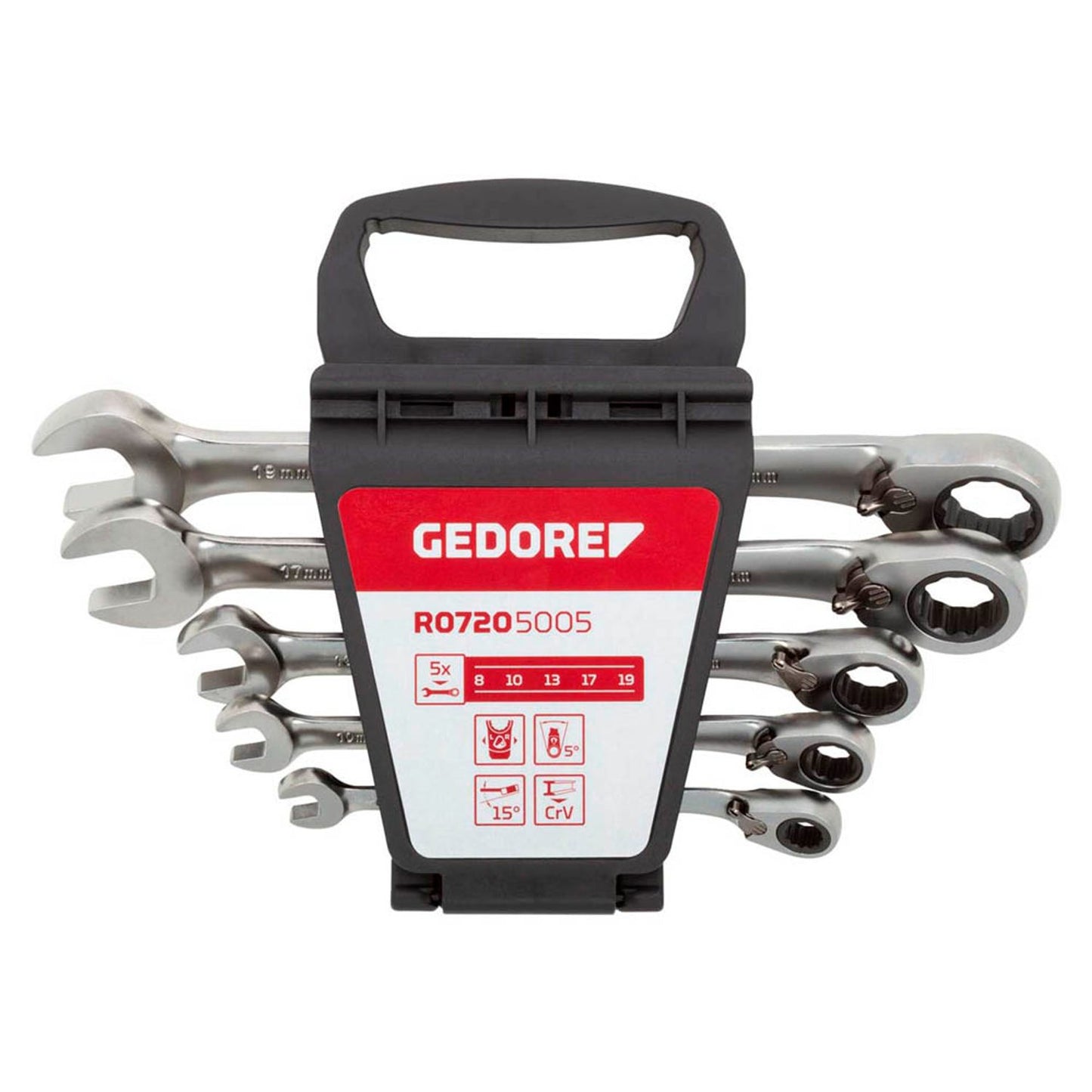 GEDOREred Ringschlüssel-Satz R07205005 5-teilig | 3300872