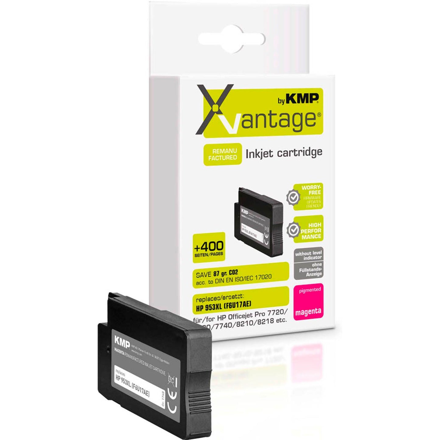 KMP XVantage® magenta pigmentiert Druckerpatrone kompatibel zu HP 953XL (F6U17AE) | 1748,4086