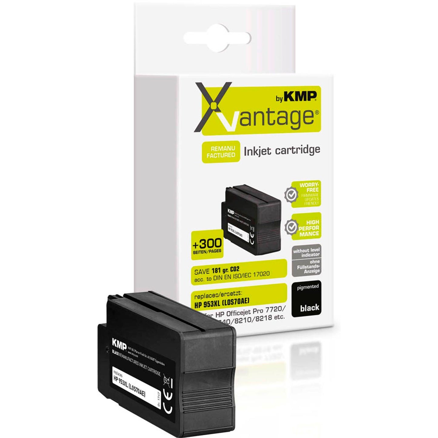 KMP XVantage® schwarz pigmentiert Druckerpatrone kompatibel zu HP 953XL (L0S70AE) | 1747,4081