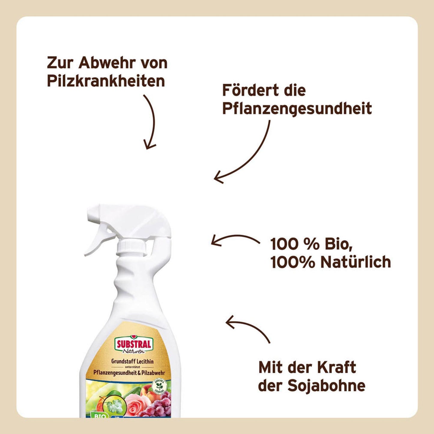 SUBSTRAL® Naturen® Lecithin Spray Pflanzenspray 1,0 l | 30526