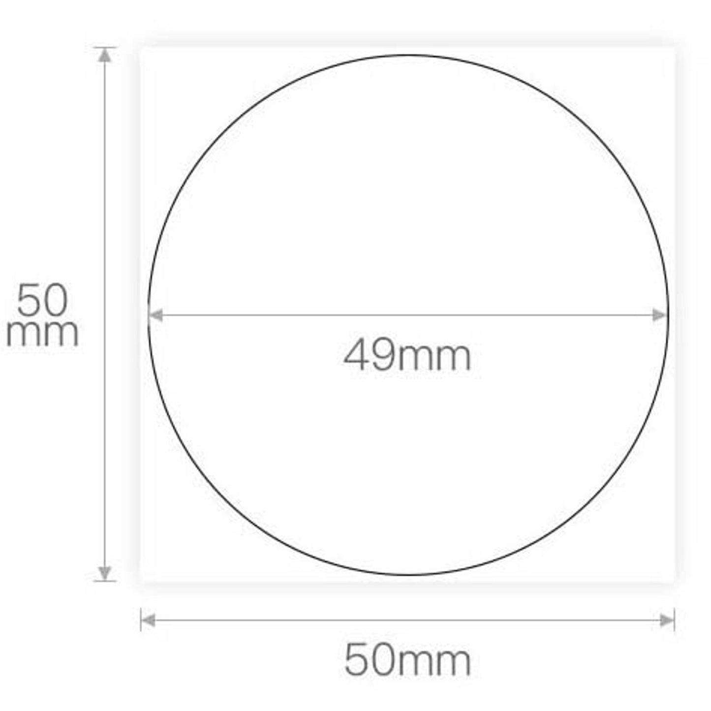 NIIMBOT Etikettenrolle für Etikettendrucker 008-7002122 weiß, 50,0 x 50,0 mm, 1 x 150 Etiketten | A2A68351901 | 1 Pack = 150 St.