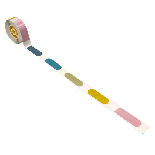 NIIMBOT Etikettenrolle für Etikettendrucker 008-7002110 farbig sortiert, 14,0 x 40,0 mm, 1 x 65 Etiketten | A2A68301401 | 1 Pack = 160 St.