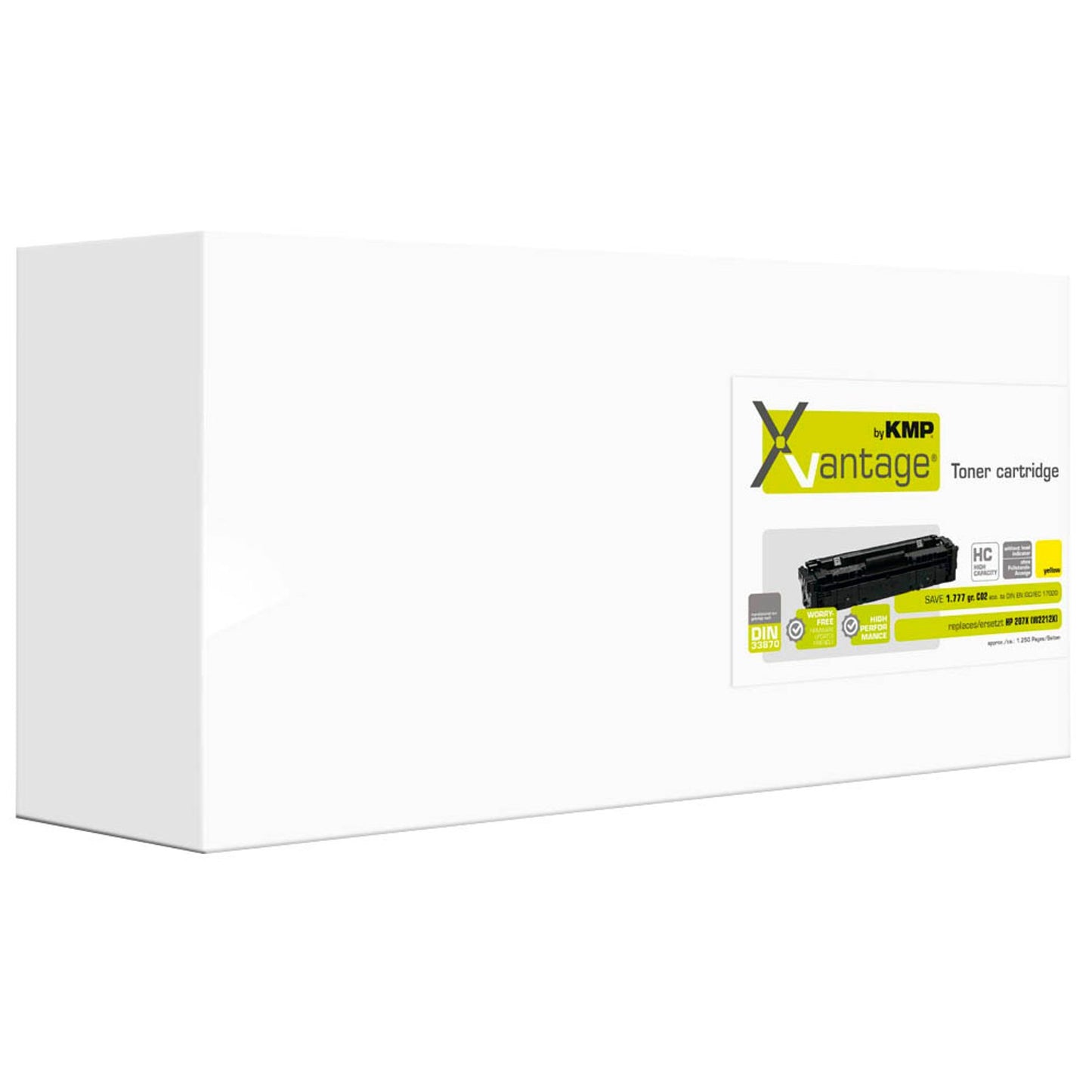 KMP XVantage® gelb Toner kompatibel zu HP 207X (W2212X) | 2558,3089