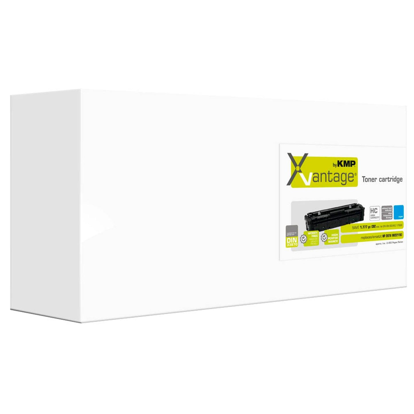 KMP XVantage® cyan Toner kompatibel zu HP 207X (W2211X) | 2558,3083