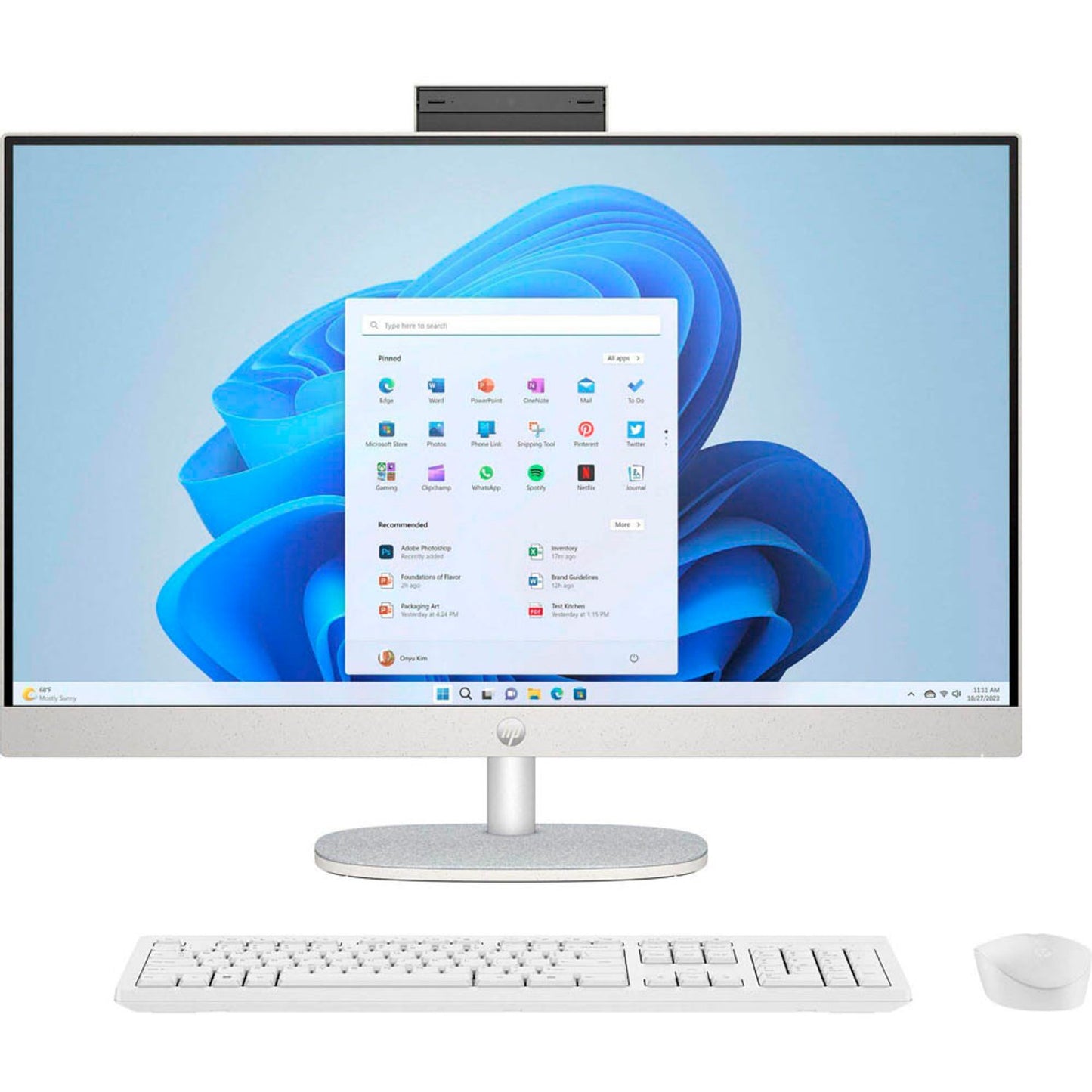 HP 27-cr0006ng All-in-One PC, 16 GB RAM, 1 TB SSD, AMD Ryzen™7 7730U | 8Y3Q4EA#ABD