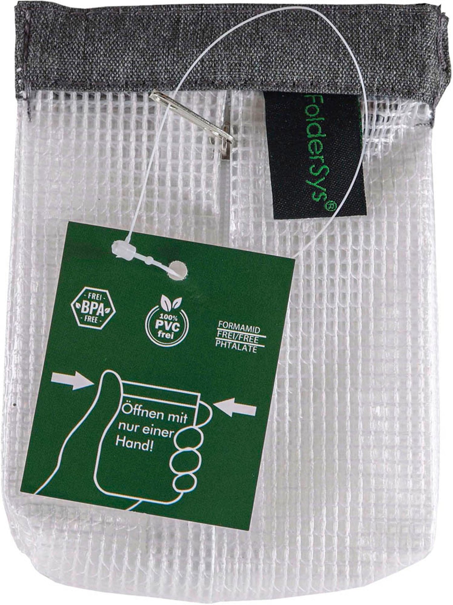 FolderSys Schnappverschlussbeutel transparent/ 0,20 mm, 1 St.