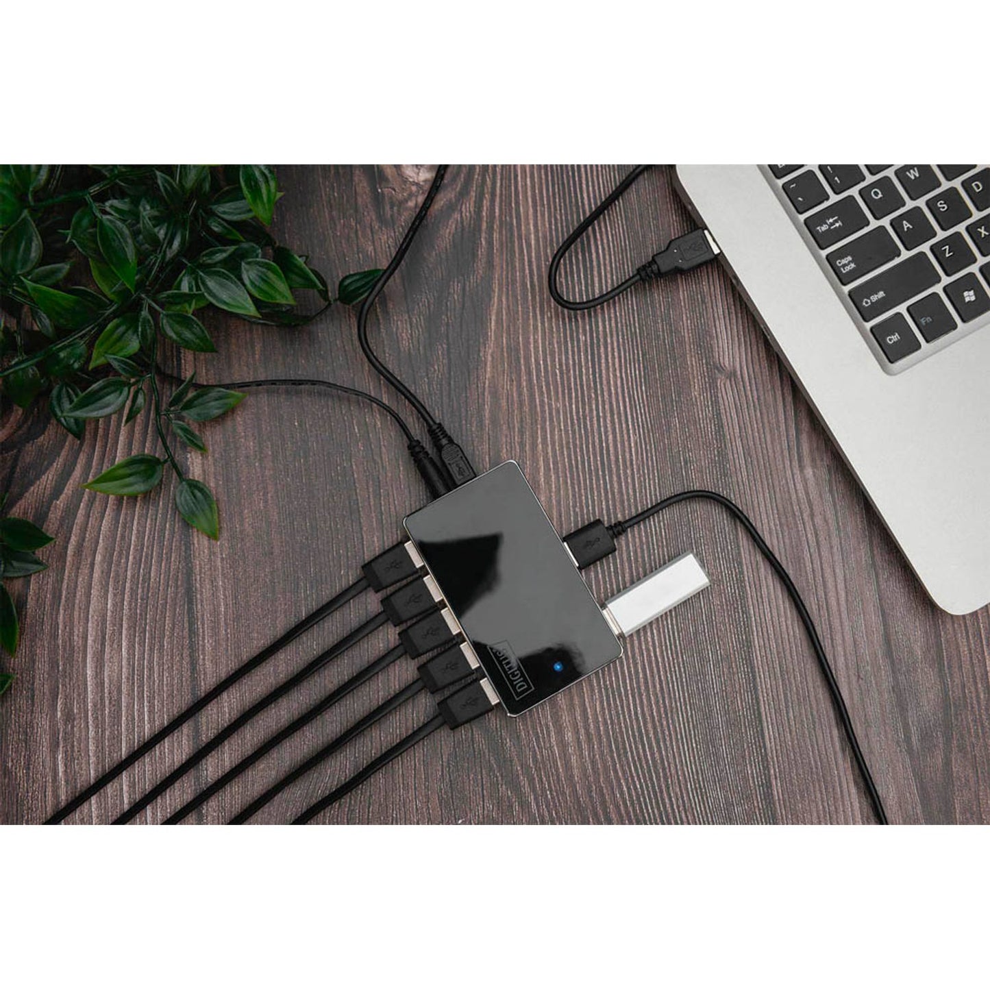 DIGITUS USB-Hub 10-fach schwarz | DA-70229