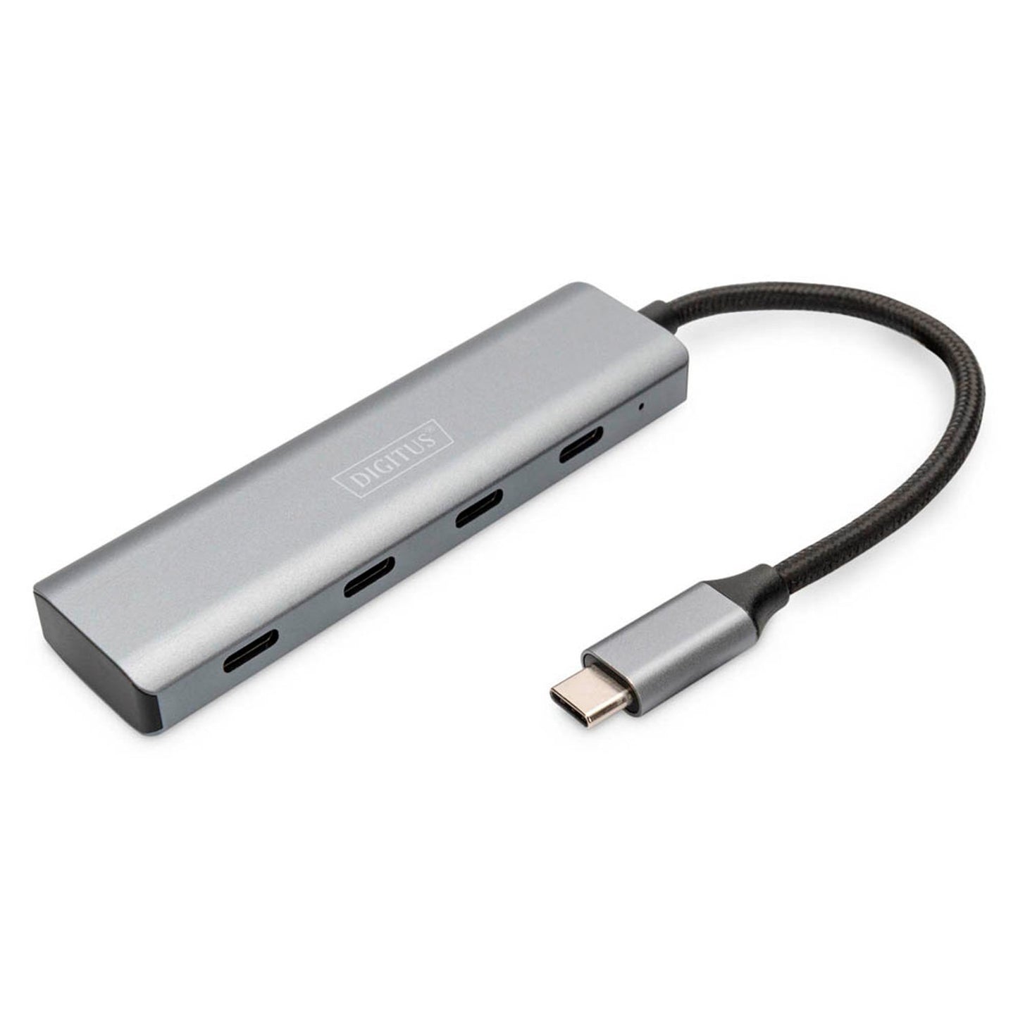DIGITUS USB-Hub 4-fach grau | DA-70246