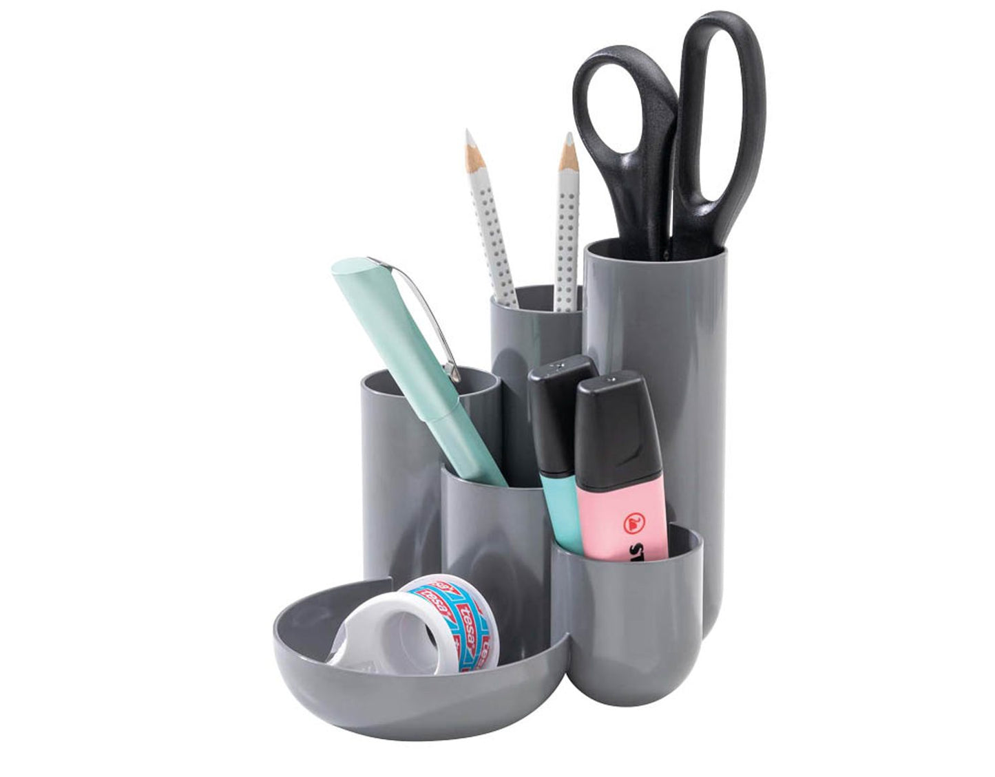 HAN Schreibtisch-Organizer CAMPUS Polystyrol 6 Fächer 13,1 x 15,4 x 13,7 cm
