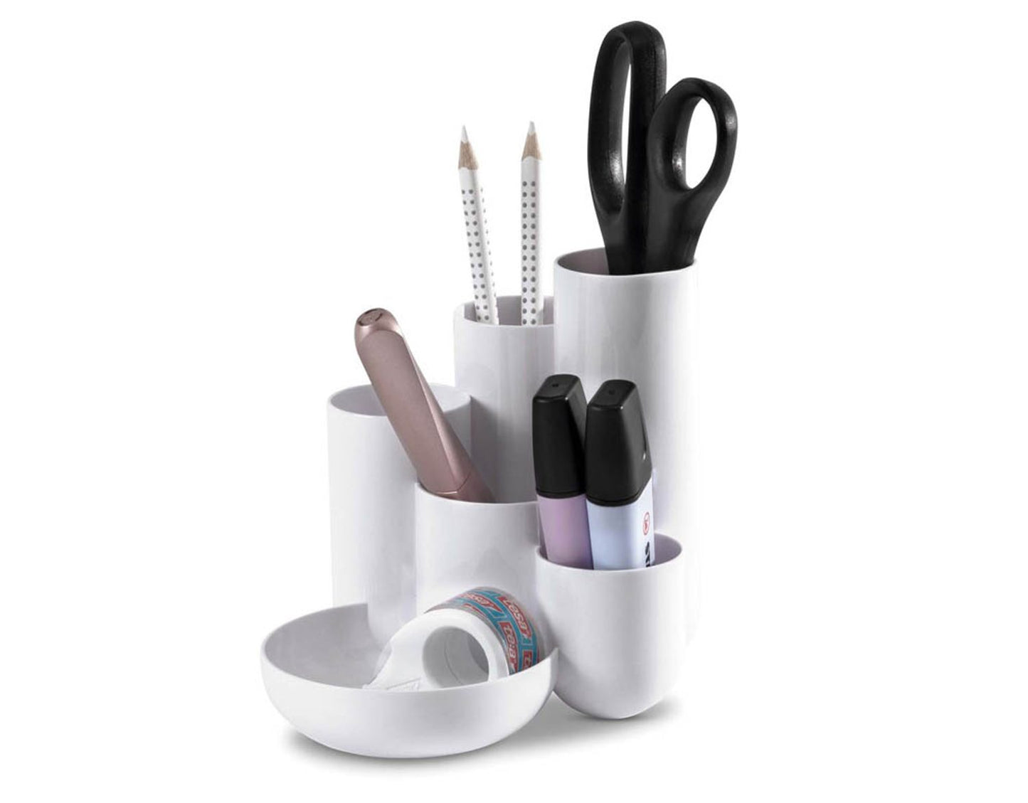 HAN Schreibtisch-Organizer CAMPUS Polystyrol 6 Fächer 13,1 x 15,4 x 13,7 cm
