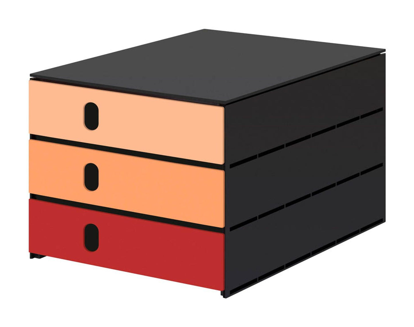 styro Schubladenbox styroval pro feelings, DIN C4 mit 3 Schubladen