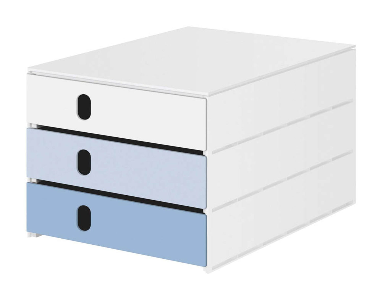 styro Schubladenbox styroval pro feelings, DIN C4 mit 3 Schubladen