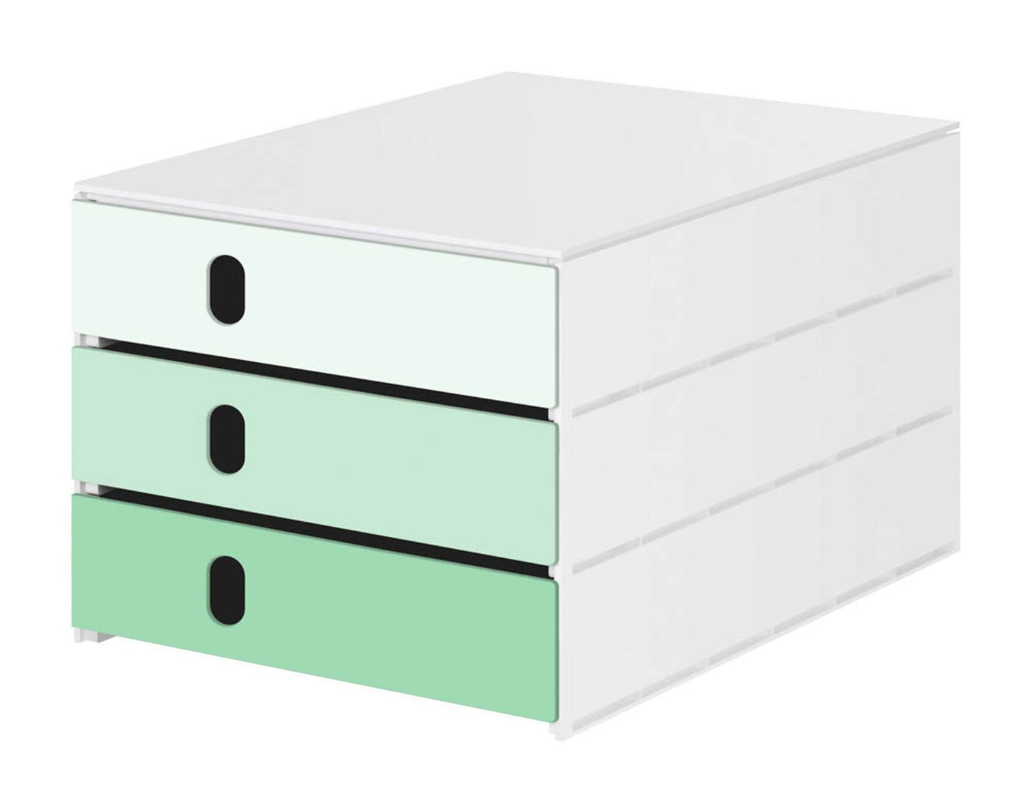 styro Schubladenbox styroval pro feelings, DIN C4 mit 3 Schubladen