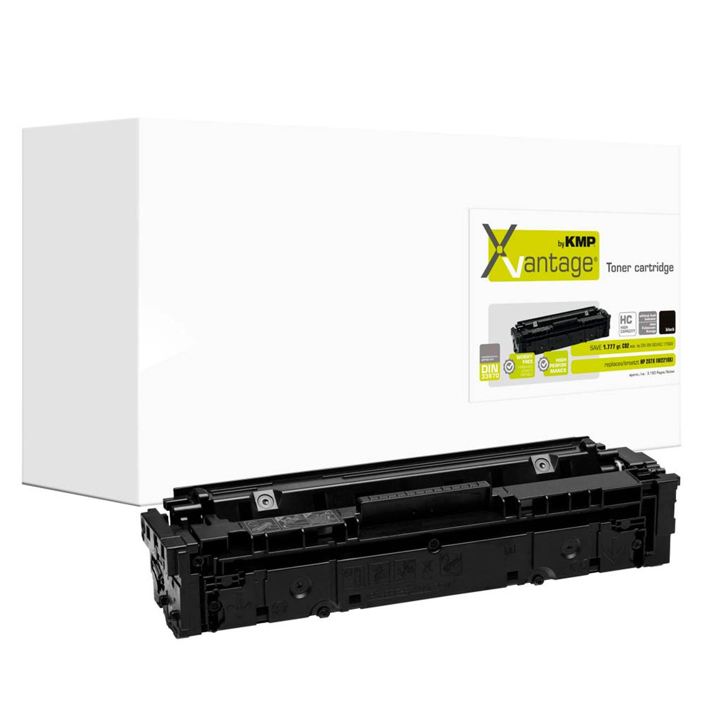 KMP XVantage® schwarz Toner kompatibel zu HP 207X (W2210X) | 2558,3080