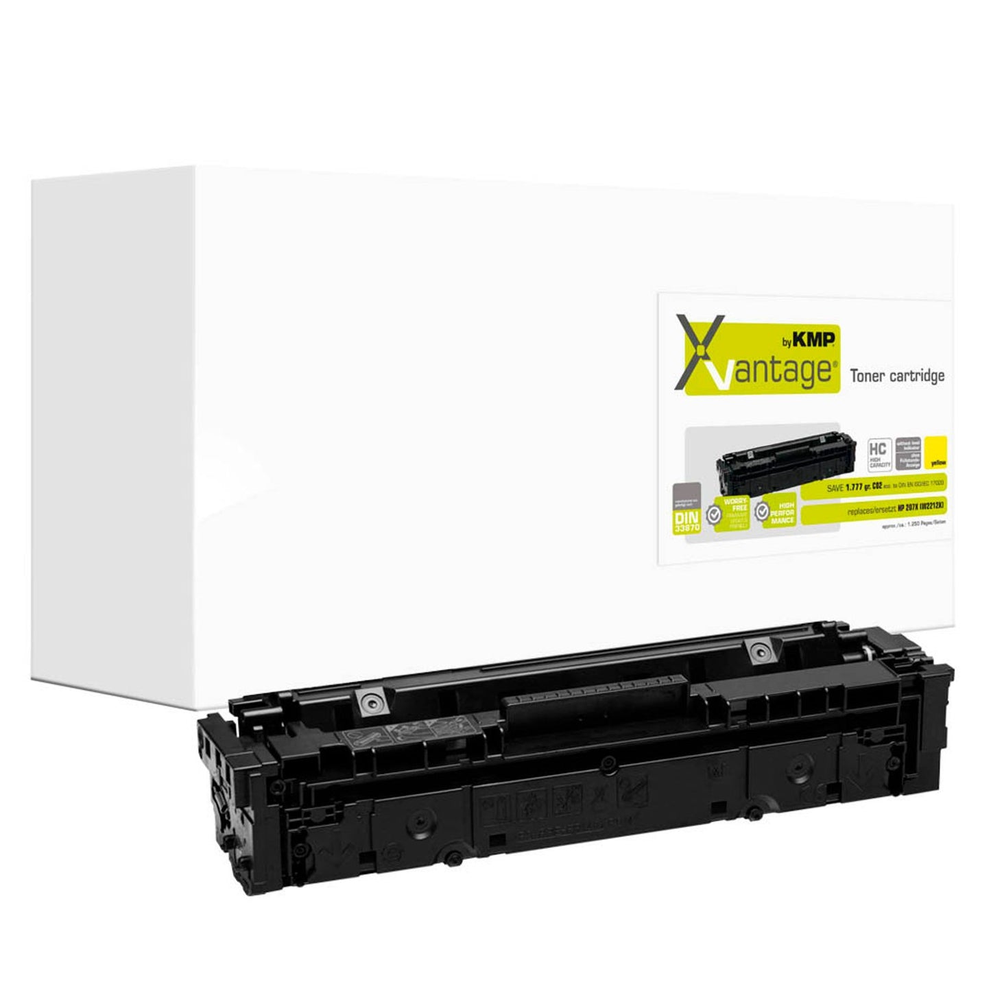 KMP XVantage® gelb Toner kompatibel zu HP 207X (W2212X) | 2558,3089