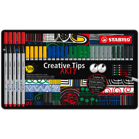 STABILO ARTY CLASSIC Filzstifte farbsortiert | 89/30-6-1-20 | 1 Pack = 30 St.