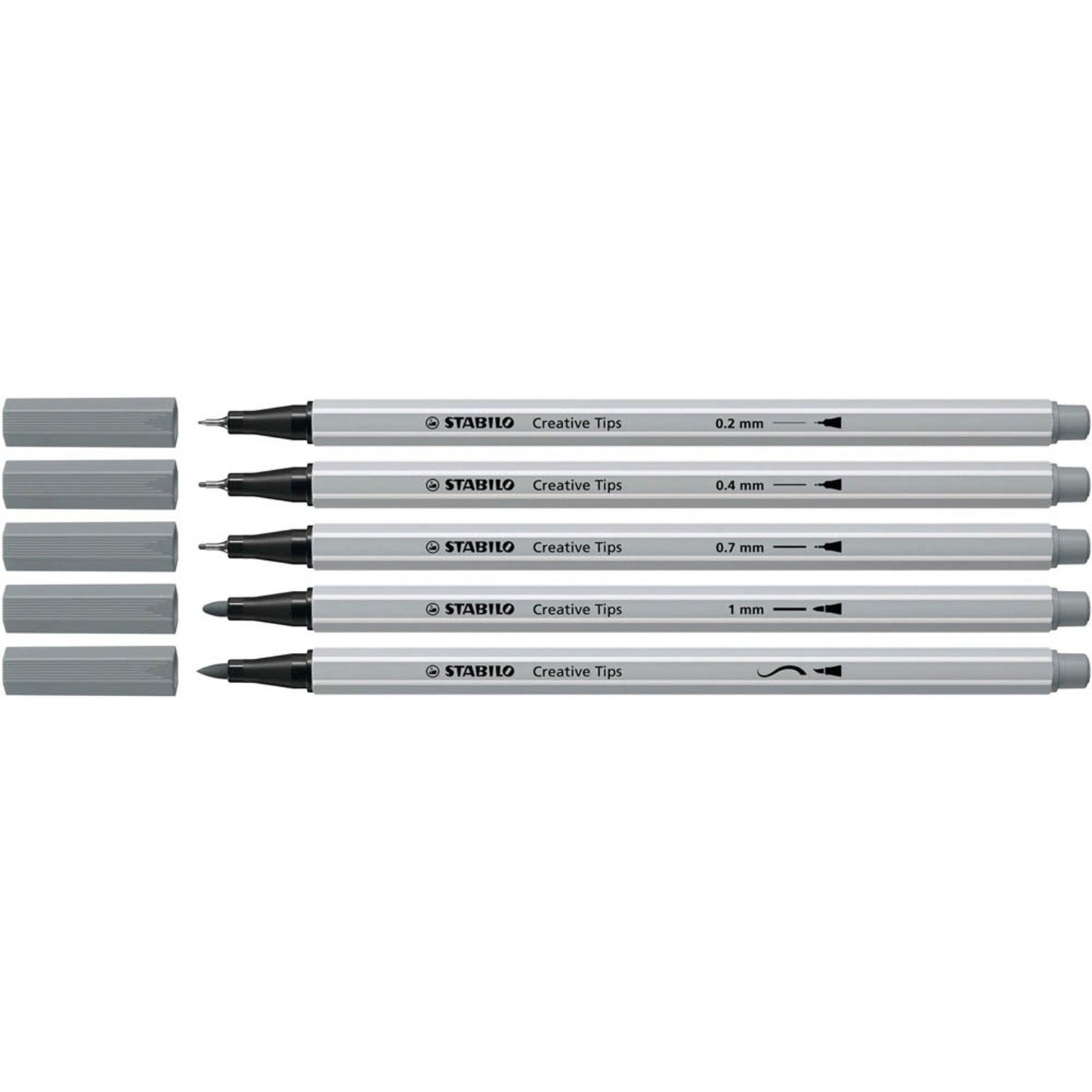 STABILO ARTY SHADING Filzstifte farbsortiert | 89/10-1-20 | 1 Pack = 10 St.