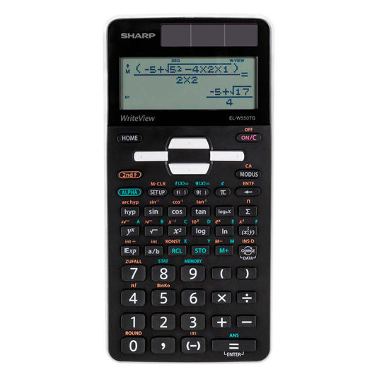 SHARP EL-W550TG Wissenschaftlicher Taschenrechner schwarz/grau | SH-ELW550TG
