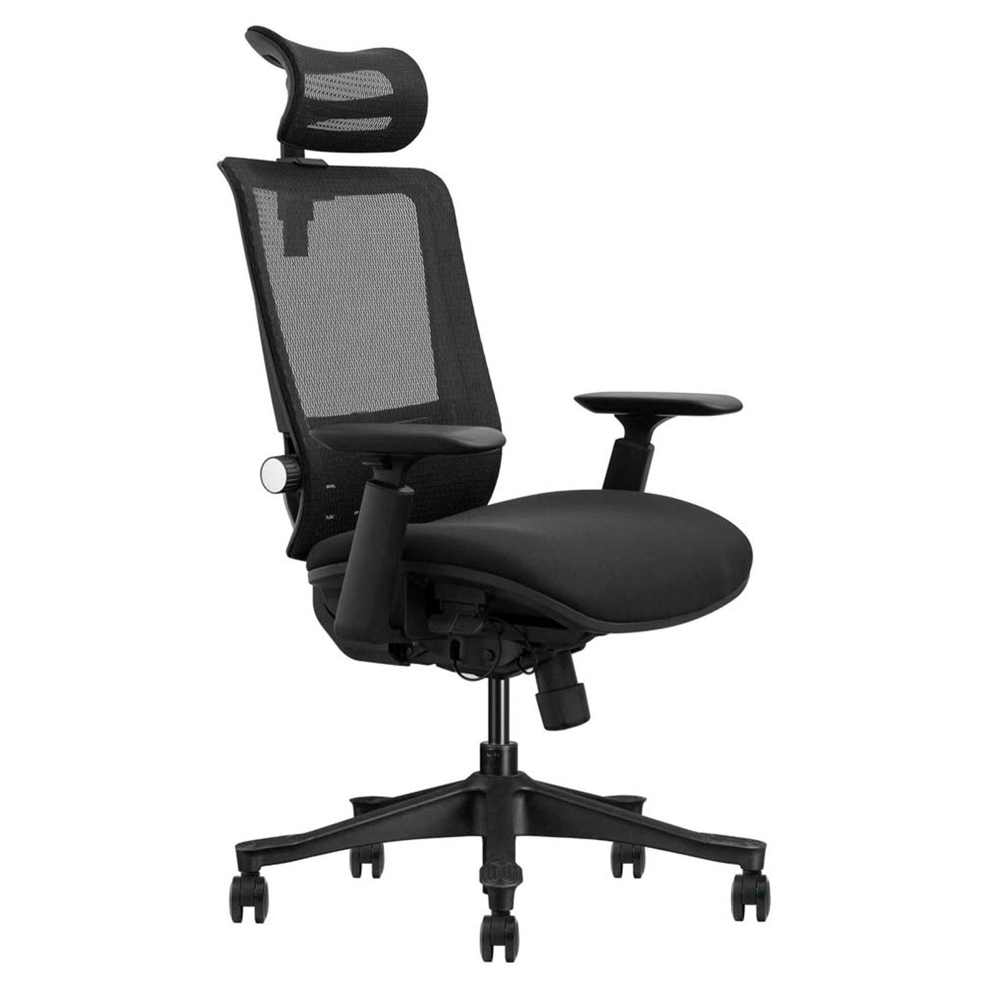 LMG Bürostuhl, Stoff schwarz, Gestell schwarz | SM6F-BH