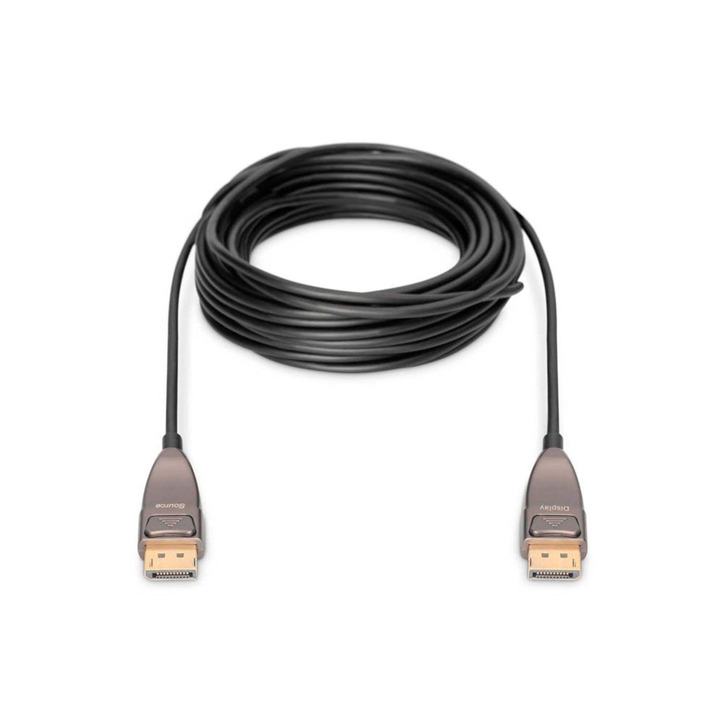 DIGITUS DisplayPort/DisplayPort Glasfaserkabel 10,0 m schwarz | AK-340107-150-S