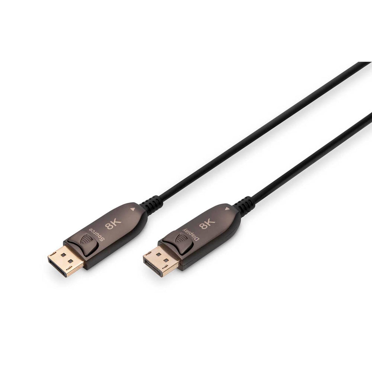 DIGITUS DisplayPort/DisplayPort Glasfaserkabel 10,0 m schwarz | AK-340107-150-S