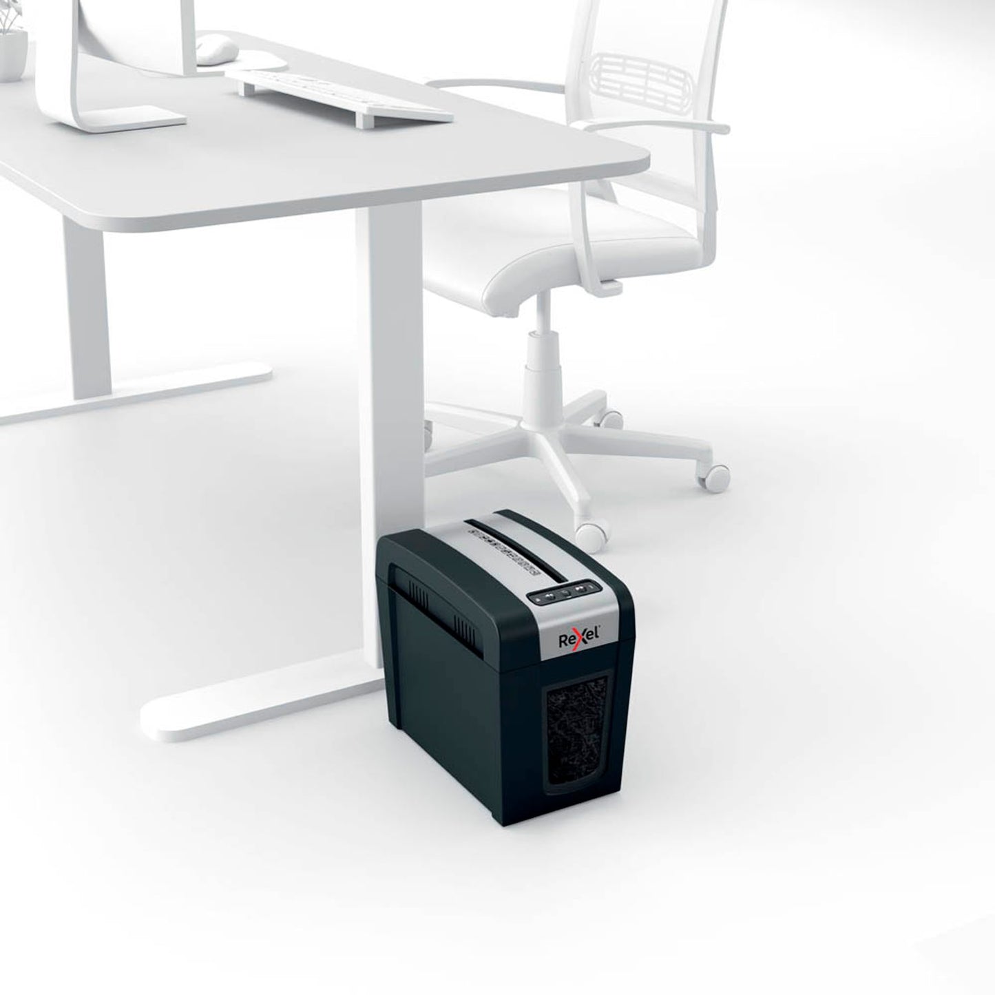 Rexel Secure MC3-SL Slim Aktenvernichter mit Partikelschnitt P-5, 2 x 15 mm, bis , schwarz | 2020131EU