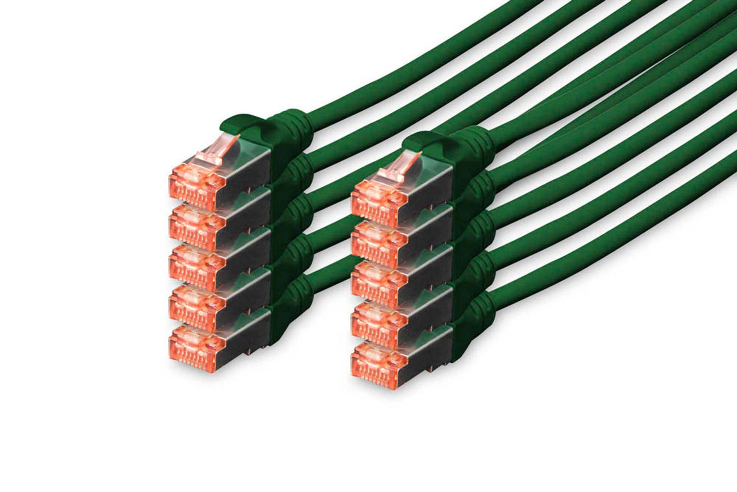 DIGITUS RJ45-Stecker/RJ-45 Stecker Netzwerkkabel 1,0 m, 10 St.