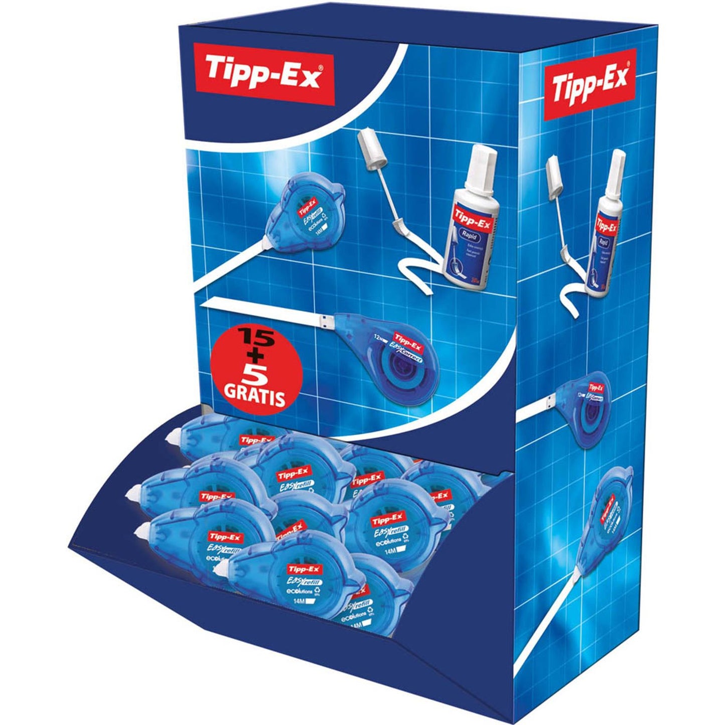 Tipp-Ex Korrekturroller Easy Refill 5,0 mm | 895952 | 1 Pack = 20 St.