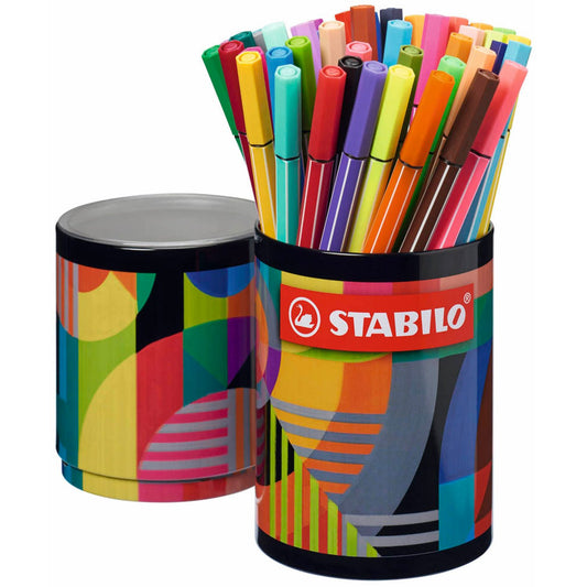 STABILO Pen 68 Filzstifte farbsortiert | 68/45-2-20 | 1 Pack = 45 St.