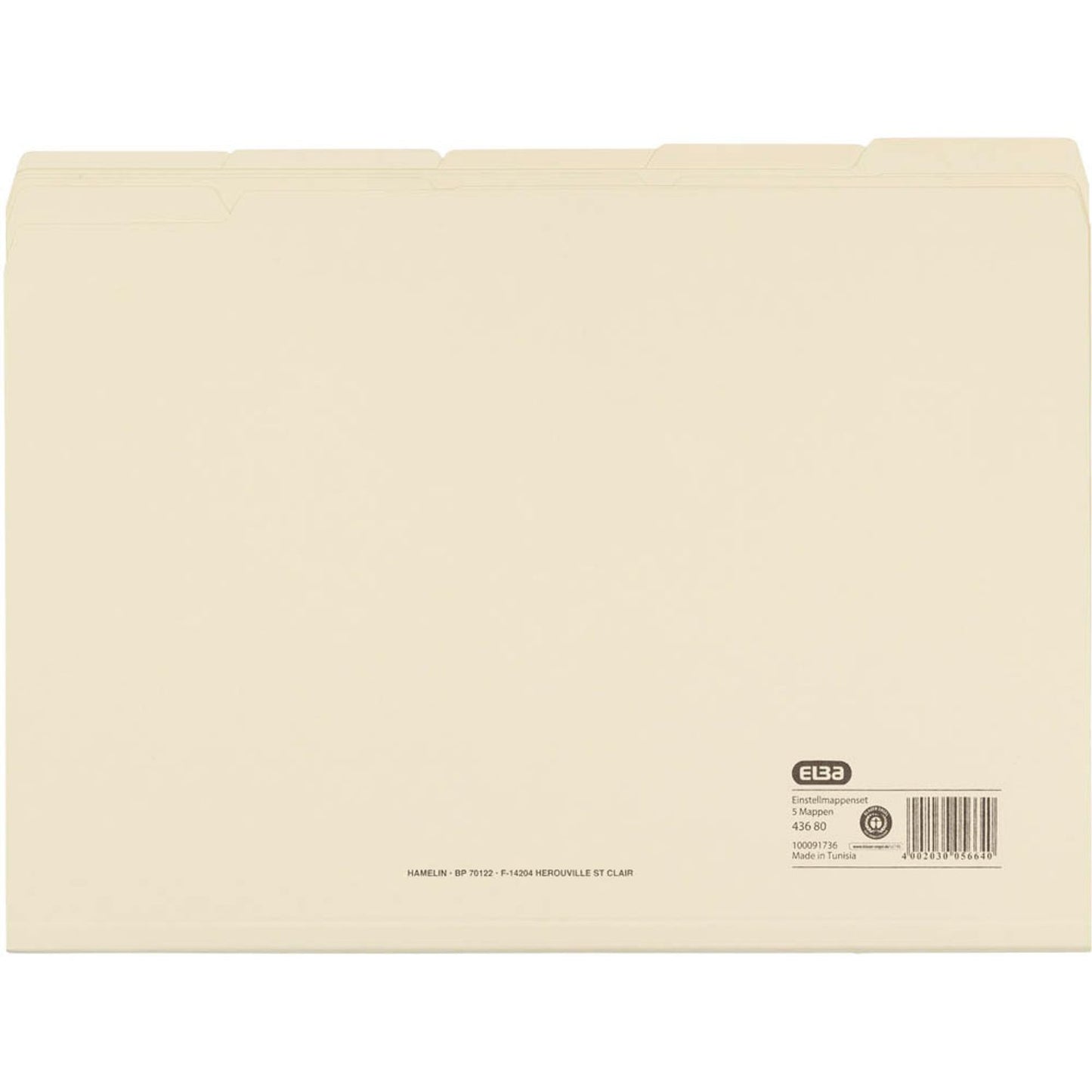 ELBA Einstellmappen DIN A4 chamois | 100091736 | 1 Pack = 100 St.