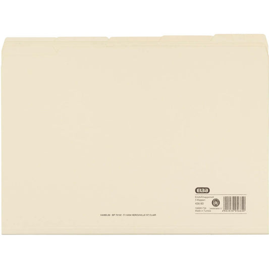 ELBA Einstellmappen DIN A4 chamois | 100091736 | 1 Pack = 100 St.